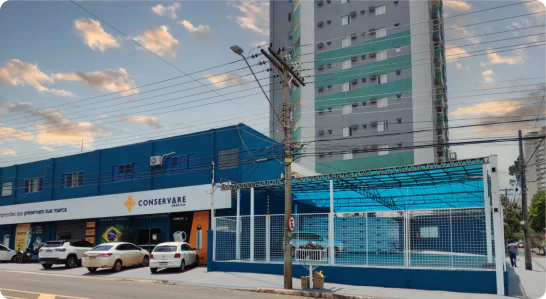 Foto da estrutura da Conservare Gráfica